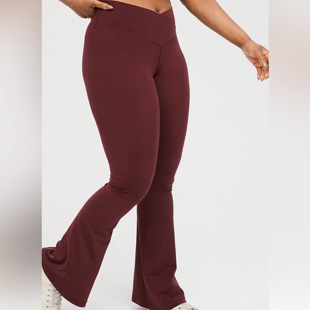 Aerie crossover flare leggings, XL.